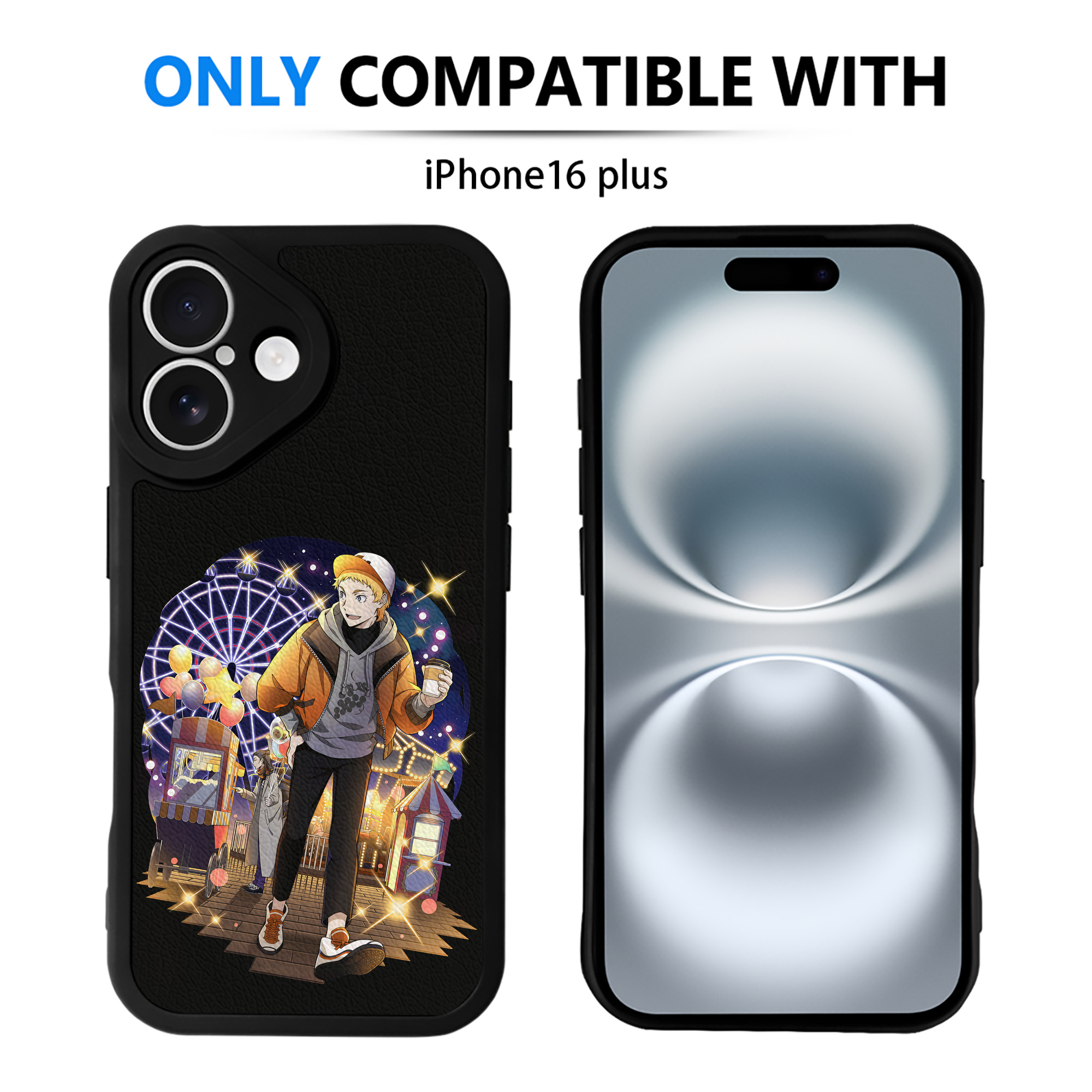（画像用） 文豪ストレイドッグス Bungo Stray Dogs 【iPhone 16シリーズ対応】シリコンスマホケース（レザー調） 材質：シリコン